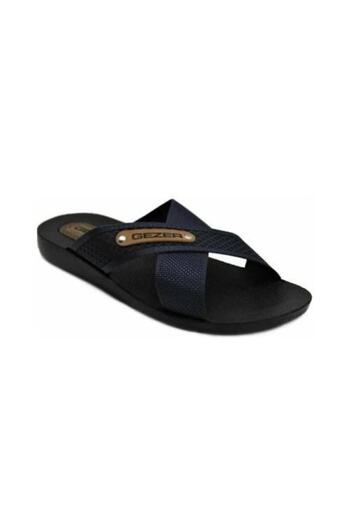 GEZER 10489 Men's Black Slippers Summer Slippers Outdoor Home, Bathroom, Pool, Bathhouse Slippers