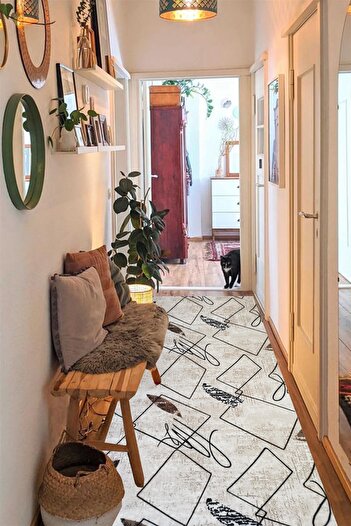 ALgorand Home Modern Non-Slip Base Washable Cutting Roller Runner