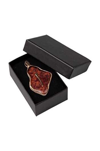 Hayrat Neşriyat Elif Handcrafted Authentic Necklace - Marbled and Cevşen Pattern (1767-6)