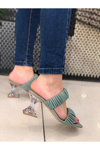 Guja Arme City 22y508 Mint Green Transparent Heel Slippers