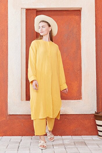 Ceylan Otantik Muslin Tunic Set - Patli