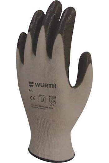Würth Work Safety Glove Work Safety Glove Mechanic Mechanic's Eco Work Safety Glove Mechanic Black 9