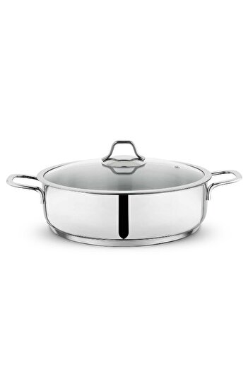 Schafer Steel Saucepan Oblate - 28 Cm, 2 Pack Inox 1S2817-13001-Inx08