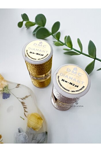 Hobianna Dmc Diamant Simli Nakış Ipliği 2’li Set