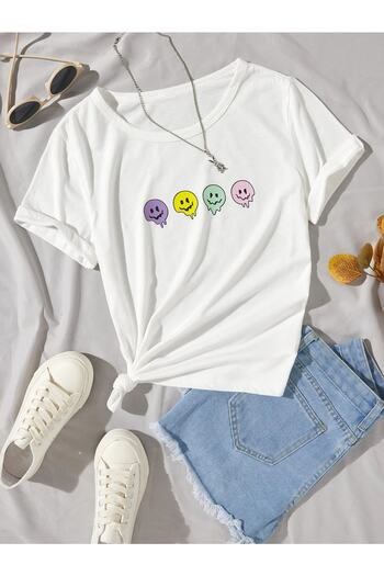 LePold Emojis Printed T-Shirt για κορίτσι/αγόρι