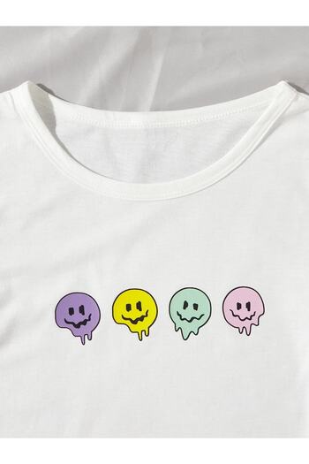 LePold Emojis Printed T-Shirt για κορίτσι/αγόρι