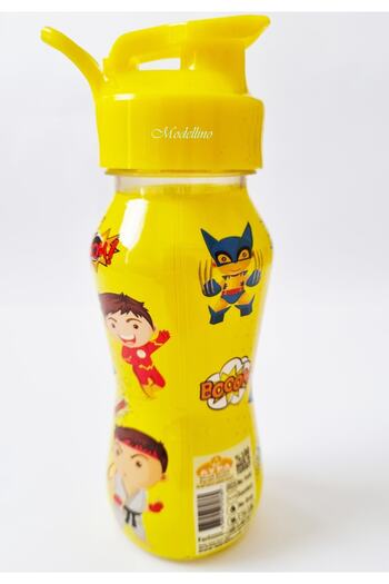 Modellino Licensed Trend Yellow Lid Baaam 350cc Transparent Water Bottle