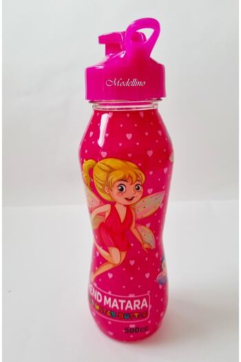 Modellino Licensed Butterfly Girl Pink Trend 500cc Transparent Water Bottle
