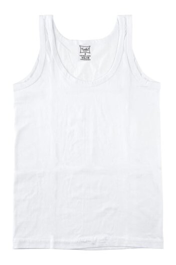 Tutku Boy's Thick Strap White Undershirt 6 Pack