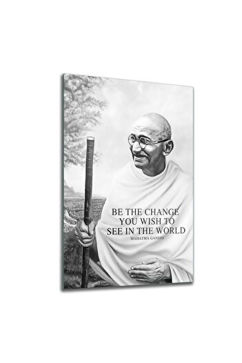 Decovetro Tablou din sticlă Mahatma Gandhi