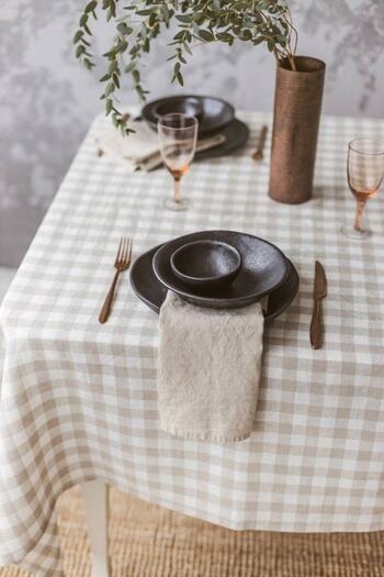 miyolin 45x45 Cm Washed Linen Fabric Napkin, American Service