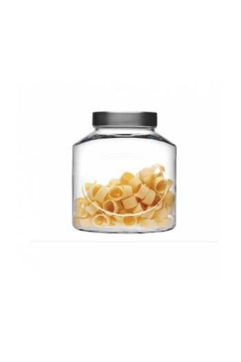 Paşabahçe 80393 Oval Ellipse Jar with Metal Lid 1000 Cc - 2 Pieces