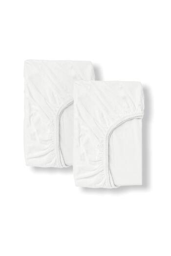 Babynia Cotton Baby Kids Fitted Sheet (2 Pieces) 100x160 White
