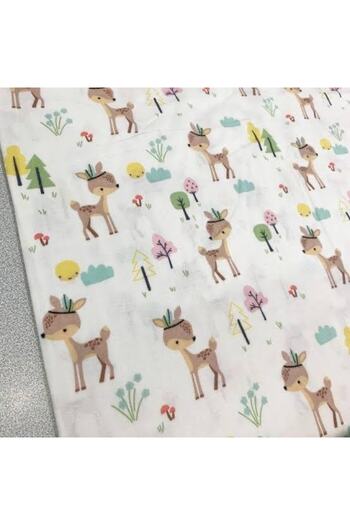 Babynia 100% Cotton Single Child Fitted Sheet 90x190 Karaca Patterned