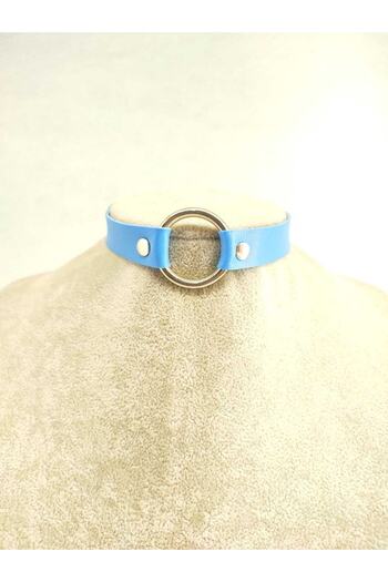 Fugusugu Blue Sky - Faux Leather Choker