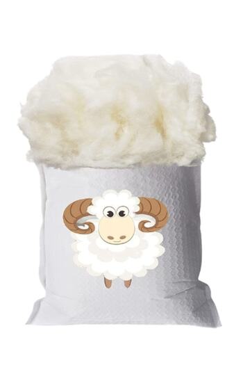 Elyaf Sepeti Odorless Pure Natural Merino Wool Washed Scalloped Antiallergic Soft Wool 5 Kg