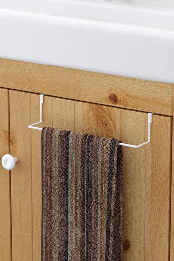 Teknotel White Cabinet Closure with Hanger and Towel - Sf260