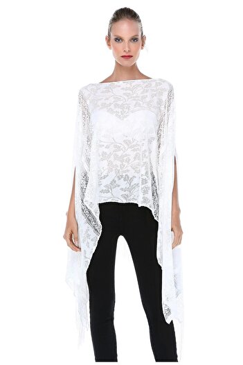 Quincey Wide Cut Lace Textured Tunic