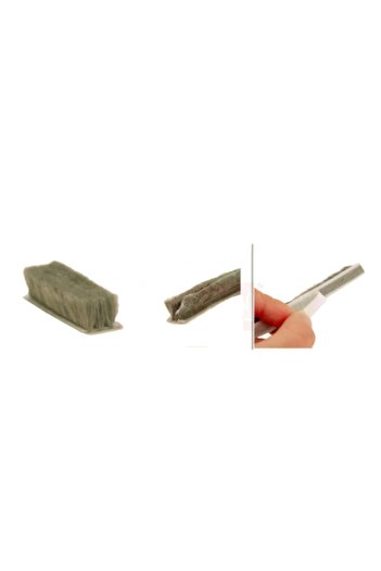 Azra 10 M. Self-Adhesive Glass Balcony-sliding Door Bristle Wick Base 6.7 Load20mm