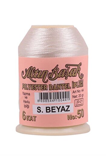 Altınbaşak Sms Isb01 Altinbaşak Needle and Lace Thread 20 Gr Sugar White (Işbaşı)