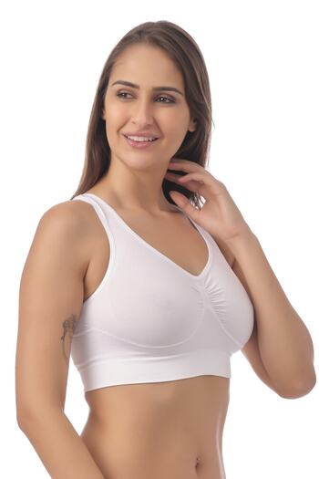 Doce Cravo Seamless Recovery Sports Bra11604001 White