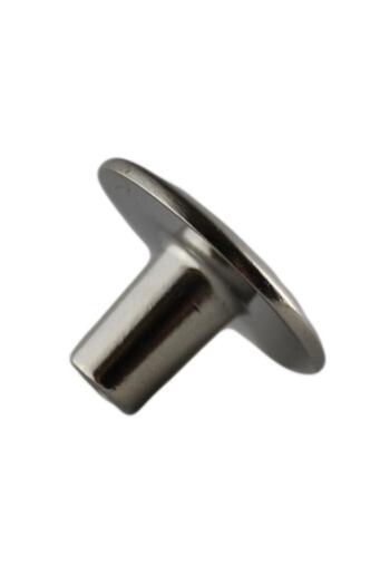 bablife 5 Pieces Chrome Flat Knob 35mm Diameter Drawer Cabinet Furniture Handles