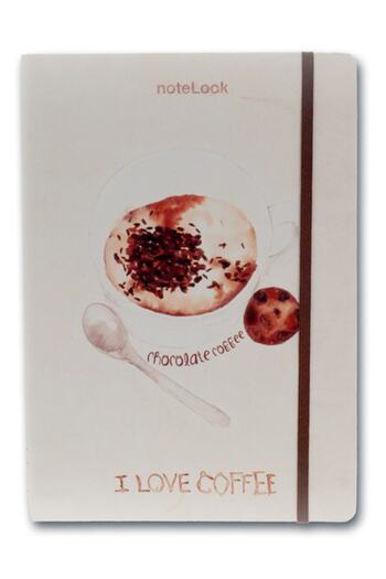 Scrikss Brand: I Love Coffee Notelook Striped Notebook A6 Category: Notebooks