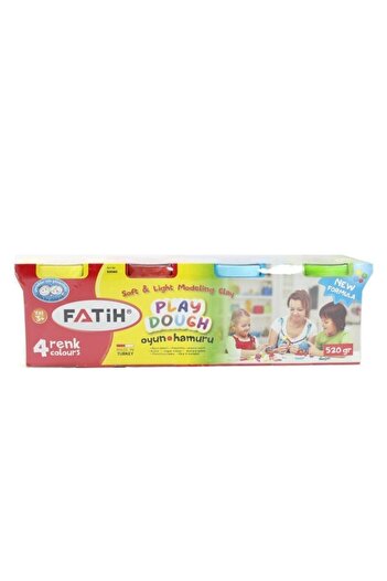 Fatih Kırmızı Oyun Hamuru 4 Renk 520gr