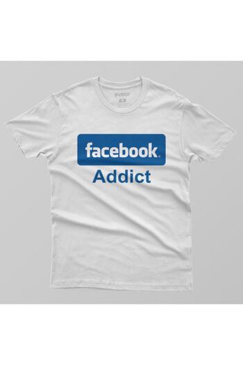 Crazy Ανδρικό μπλουζάκι Facebook Addict