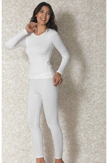 Doreanse Women's Viloft U Sleeve Ecru Thermal T-shirt - 8570