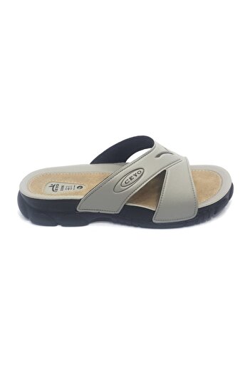 Ceyo 3200-1 Anatomical Dark Beige Men's Slippers