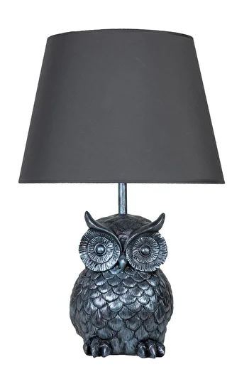 Qdec Modern Design Owl Lampshade Turquoise Gray