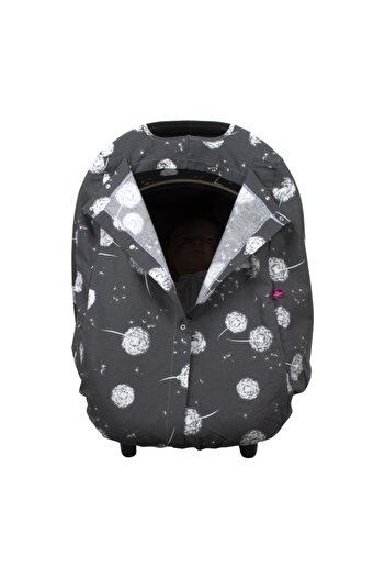 Sevi Bebe Unisex Baby Gray End Tip Pattern Baby Carrier Cover