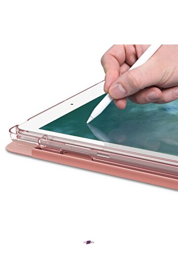 Fuchsia Samsung Galaxy Tab S6 Lite Sm P610 10.4" Uyumlu Kalem Bölmeli Smart Standlı Pu Deri Kılıf