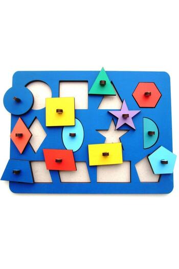 AVMmarketim Wooden Intelligence Developer Game Wooden Puzzle Jigsaw Educational Toy