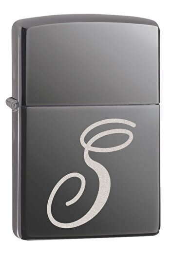 Zippo Black Ice Buz Siyahı S Harf