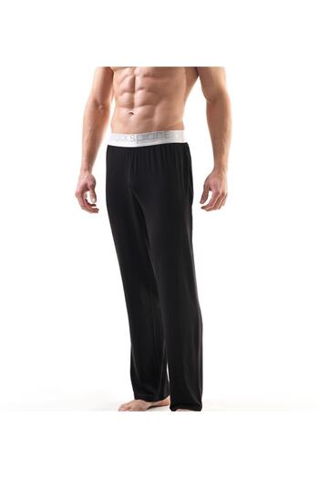 Blackspade Men's Pajama Bottoms Silver 9304 - Black