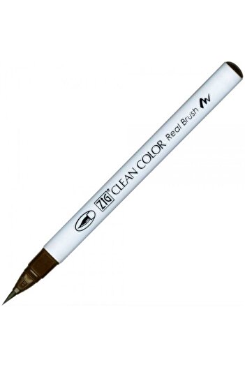 Zig Clean Color Real Brush Rb-6000At 065 Medium Brown Brush Tip Pen