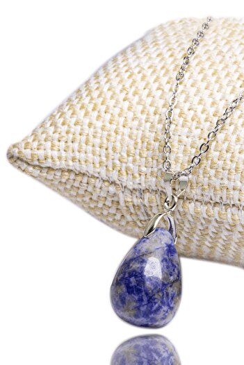 Tesbih Atölyesi Sertifikalı Doğal Lapis Lazuli Taşı Kolye