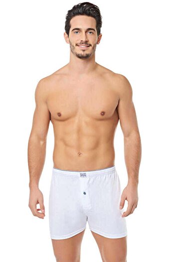 Tutku Erkek 6'lı Paket Penye Düğmeli Boxer