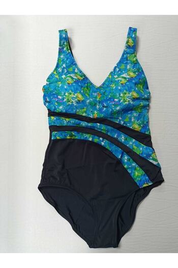 sensiart Costum de baie cu decolteu în V cu model