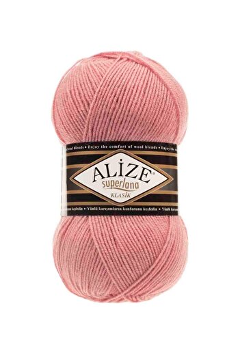 Alize 5 Pieces Superlana Classic Hand Knitting Yarn Salmon Pink 144