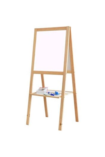 Yıldırım's Home Çift Taraf Beyaz Ahşap Yazı Tahtası 45x100 cm