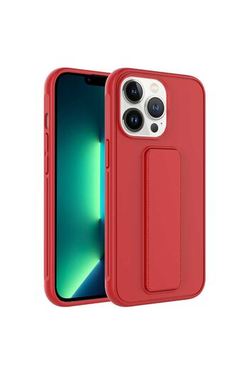 HTstore 13 Pro Max Case Qstand Cover-Red