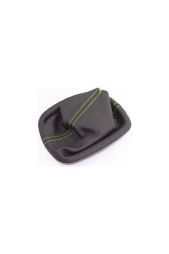 bol bol cesit Fiat Marea Compatible Auto Shift Bellow Black Leather Yellow Stitch