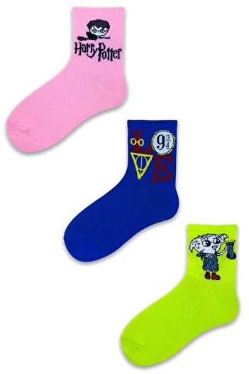 Esinti Men's Women's Socks Socket Long Socks Colorful Patterned Socks 3 Pieces