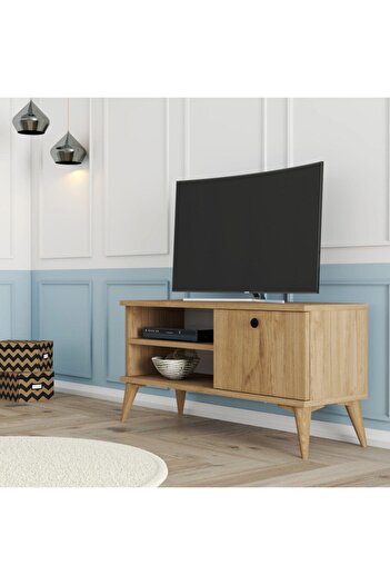 Mezza 1552 Retro Tv Ünitesi 90 Cm Sepet Renk