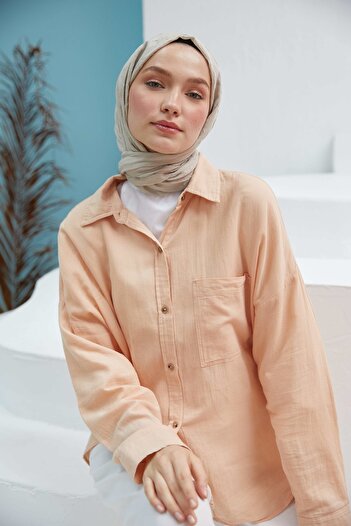 VALORSCARF Taş Rengi Bambu Kraş Şal