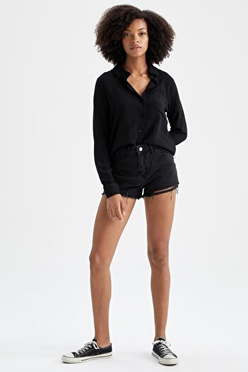 DeFacto Regular Fit Long Sleeve Viscose Shirt N2518Az22Au