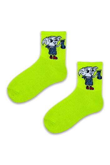 Esinti Men's Women's Socks Socket Long Socks Colorful Patterned Socks 3 Pieces